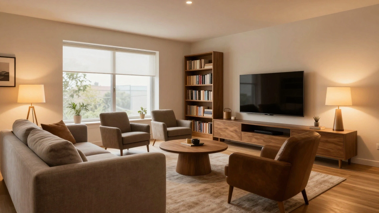 Как правильно расставить мебель в прямоугольной гостиной: практичные схемы и ошибки